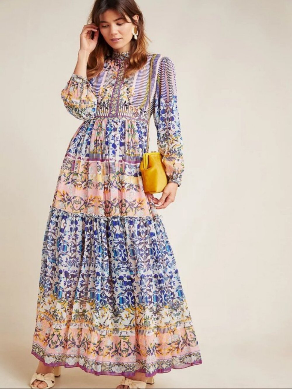 NWT Anthropologie Bhanuni by Jyoti Anastasia Maxi Dress 18W - Picture 11 of 16